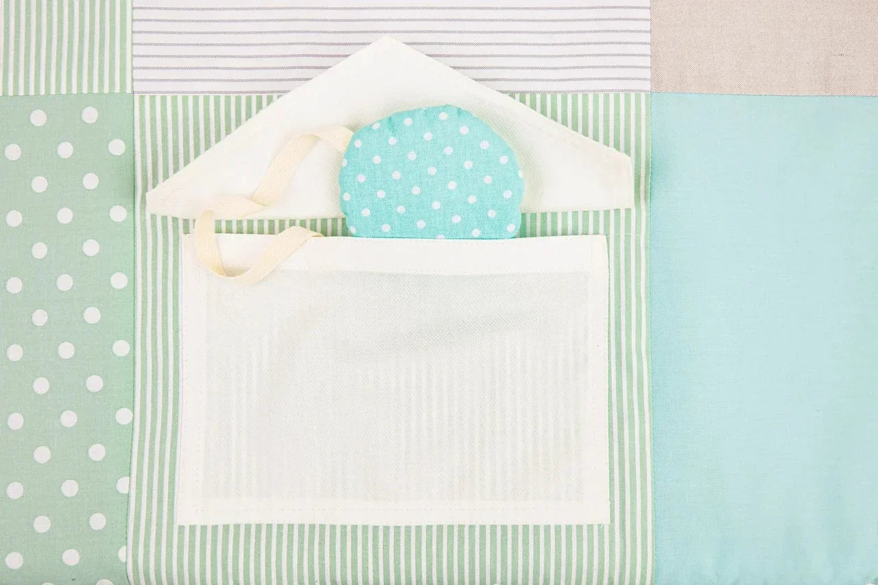 Tapis d'éveil pour bébé, 100x100 cm - Vert menthe
