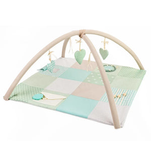 Tapis d'éveil pour bébé, 100x100 cm - Vert menthe