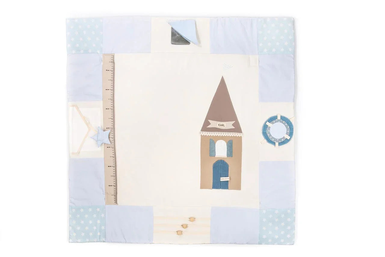 Tappeto gioco per bebè, 120x120cm - Blu