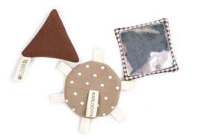 Baby-Spielmatte, 120x120 cm – Braun