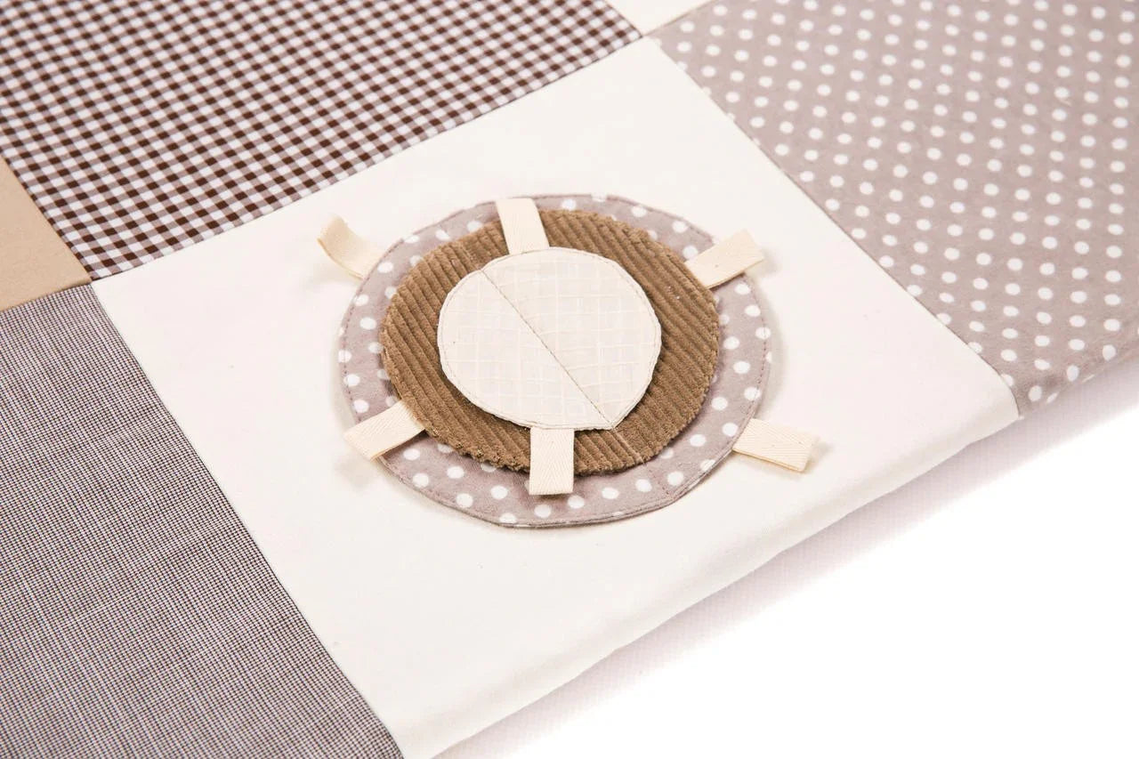 Baby-Spielmatte, 120x120 cm – Braun