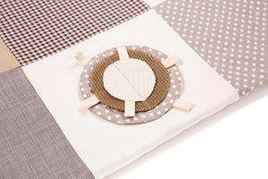 Baby-Spielmatte, 120x120 cm – Braun