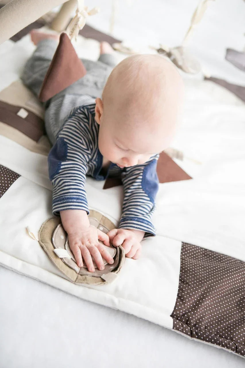 Baby-Spielmatte, 120x120 cm – Braun