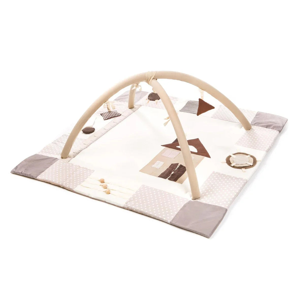Baby-Spielmatte, 120x120 cm – Braun