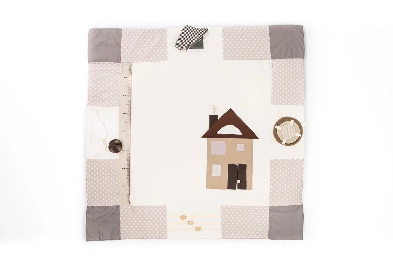 Baby-Spielmatte, 120x120 cm – Braun