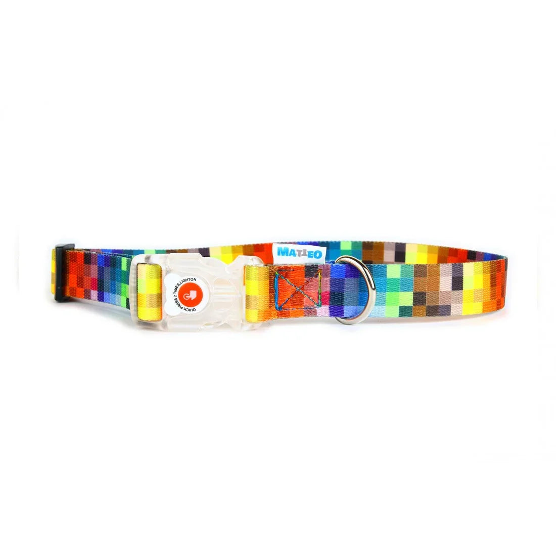 Collier avec boucle LED plastique - Pixels