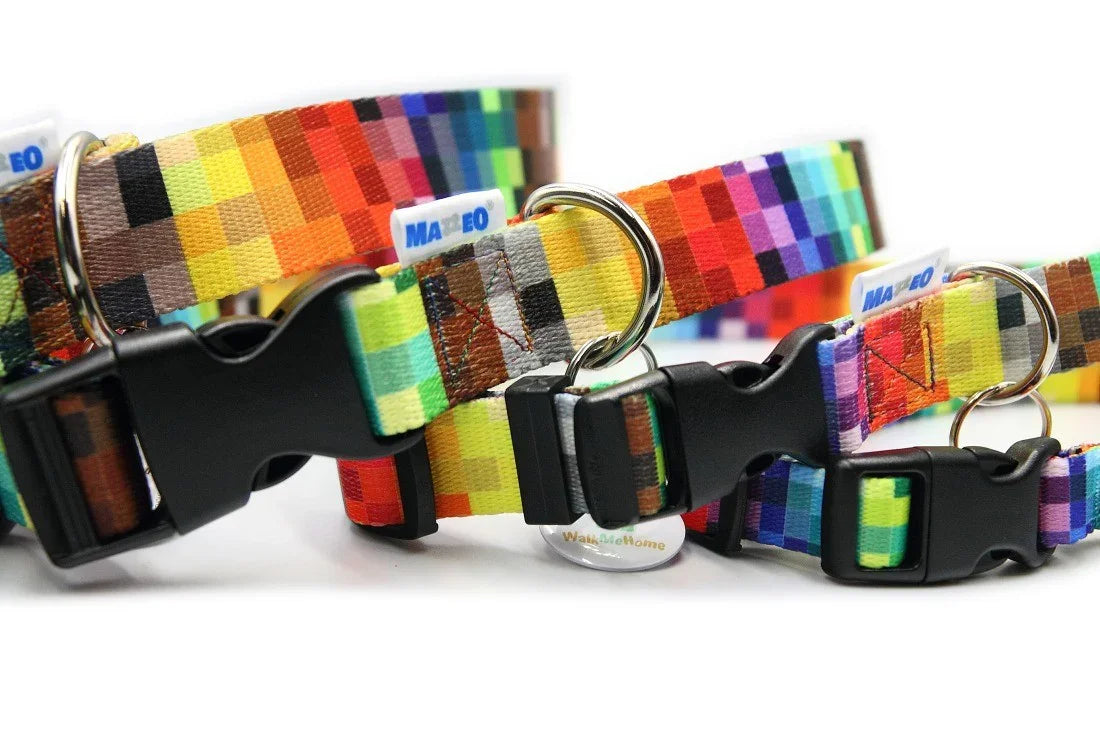 Collier à boucle plastique - Pixels