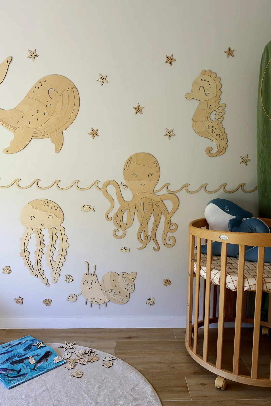 Decorazione da parete in legno - Granchio