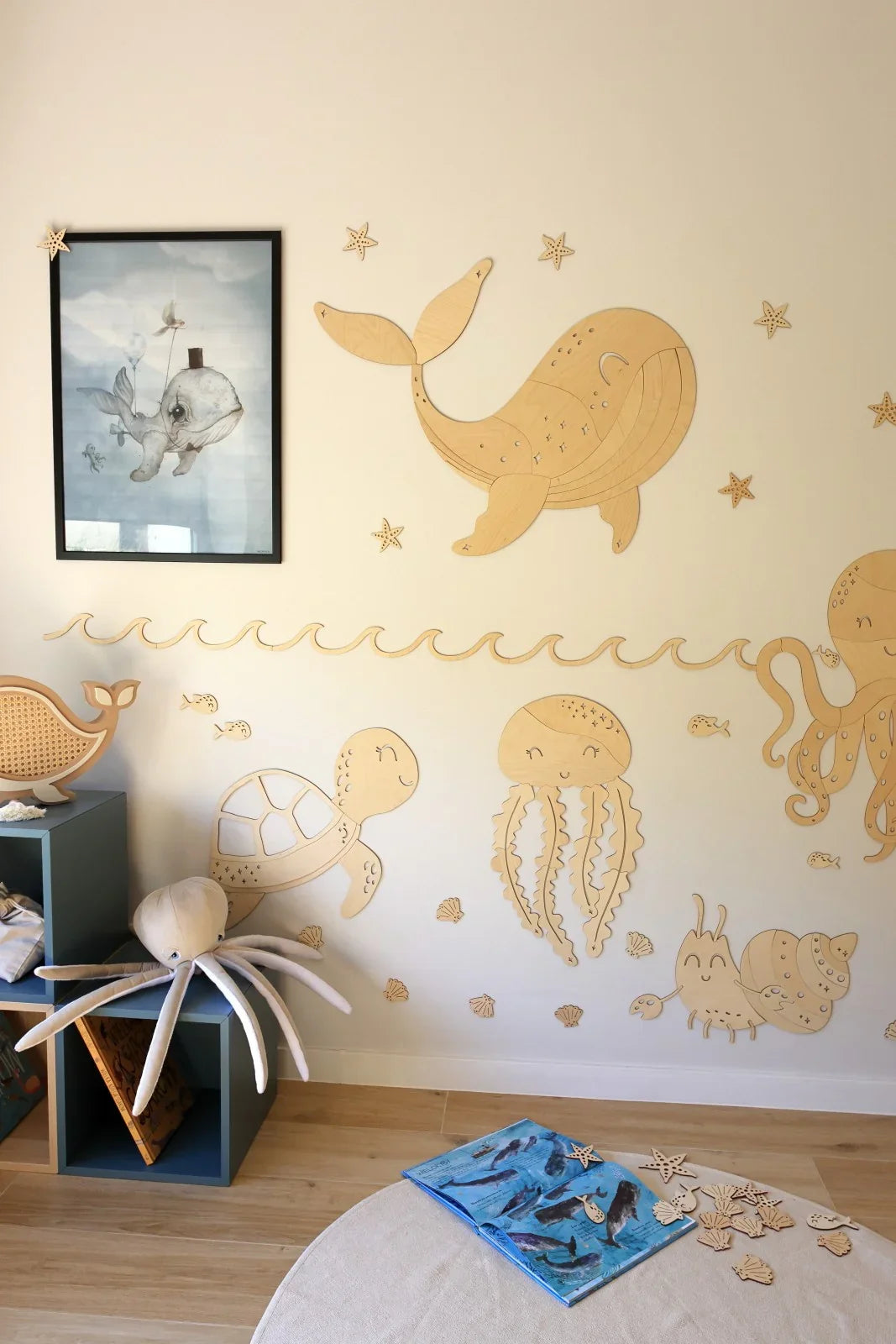 Decorazione da parete in legno - Granchio