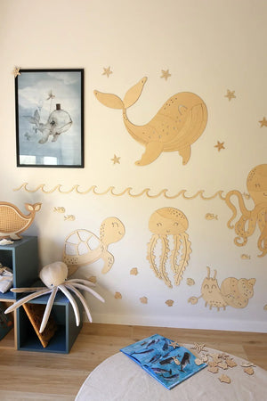 Decorazione da parete in legno - Granchio