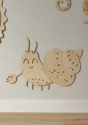 Decorazione da parete in legno - Granchio