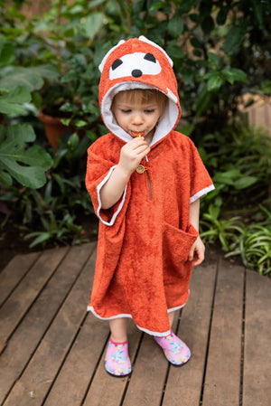 Poncho mit kurzen Ärmeln, FUCHS – für Kleinkinder
