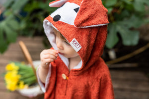 Poncho mit kurzen Ärmeln, FUCHS – für Kleinkinder
