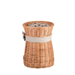 Cuccia per gatti in vimini Erif con cuscini beige