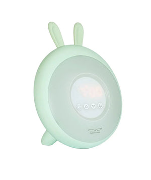 Réveil pour enfant oreilles de lapin vert menthe avec affichage LED et commandes tactiles