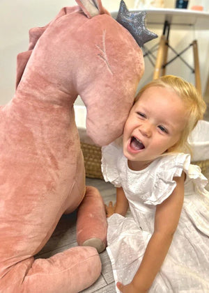 Peluche gigante Pegaso senza ali – Rosa antico