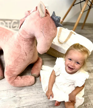 Peluche gigante Pegaso senza ali – Rosa antico