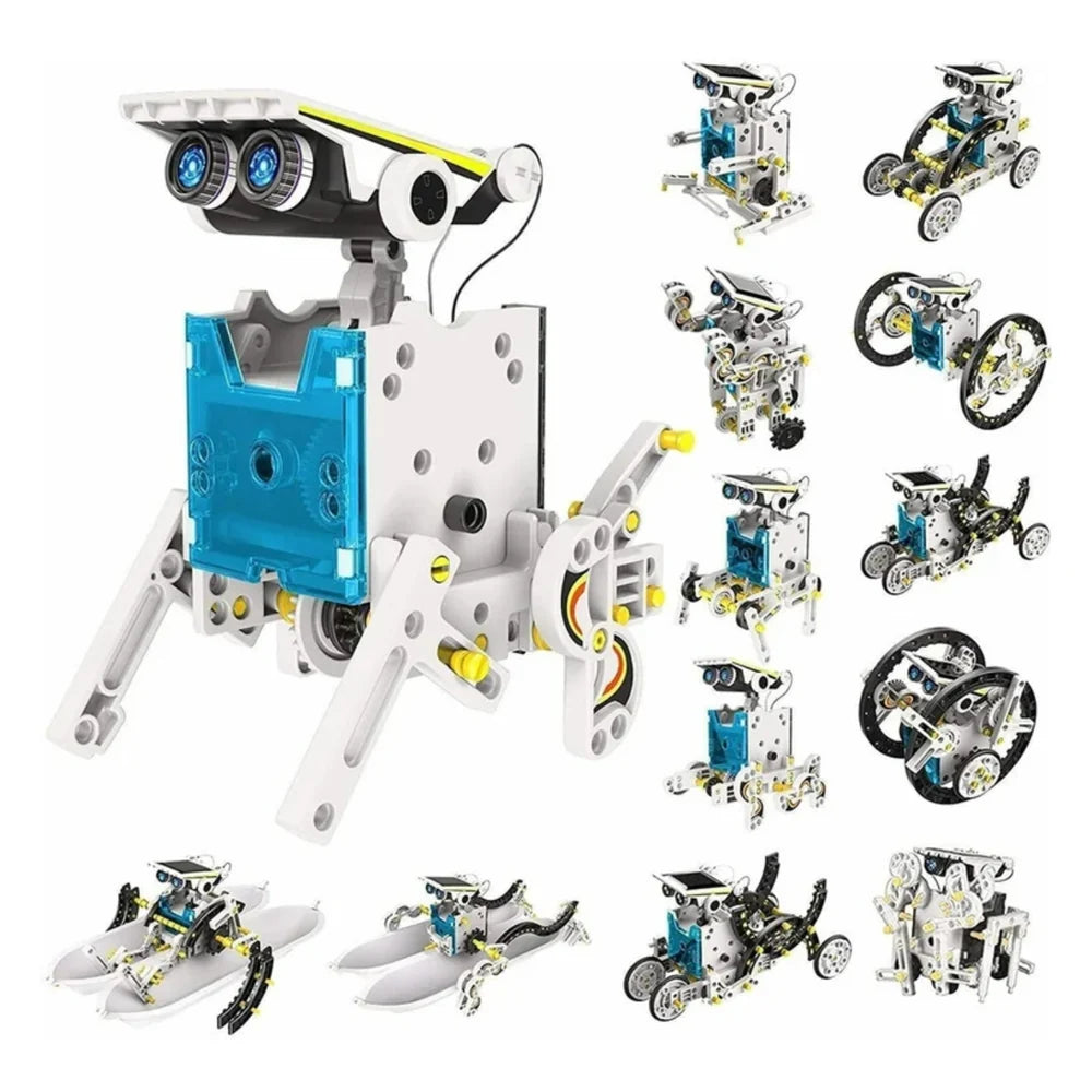 14-in-1 solar robot STEM kit with multiple robot models