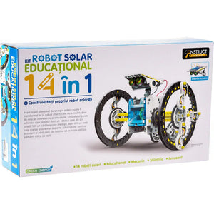 14-in-1 educational solar robot construction kit packaging