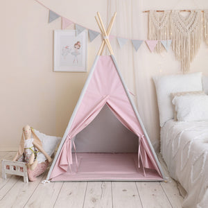 Grey-Pink Teepee Tent