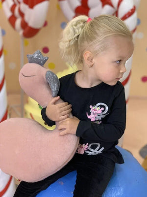 Peluche fenicottero rosa fatto a mano
