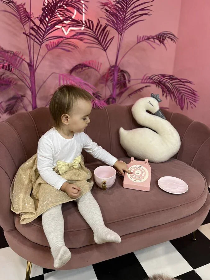 Handgefertigtes Schwan-Kuscheltier