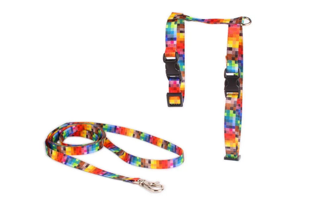 Ensemble harnais et laisse pour chat - Pixels