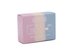 Confezione di rotoli di carta per stampa a colori Hoppstar, scatola azzurra e rosa pastello, set da 3 rotoli