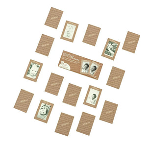 Set de cartes de jeu de mémoire Hoppstar avec photos sépia et dos en papier kraft