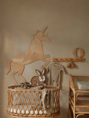Decorazione da parete in legno - Cavallo/Unicorno