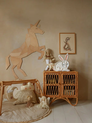 Decorazione da parete in legno - Cavallo/Unicorno