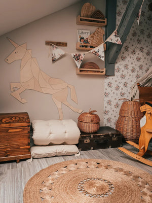 Decorazione da parete in legno - Cavallo/Unicorno