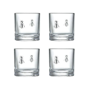 Set de 4 verres à whisky « Bee », 250 ml