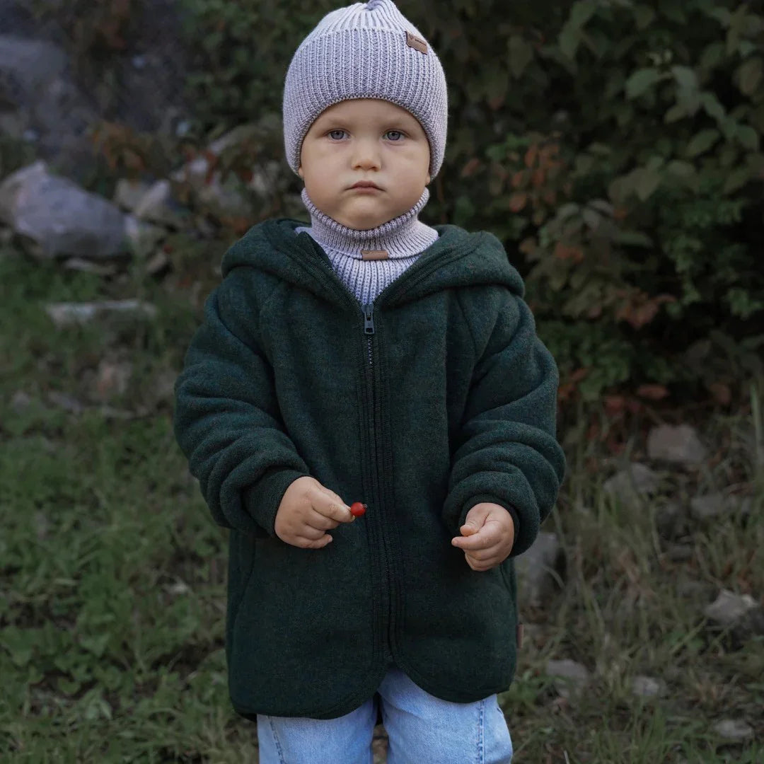 Giacca in lana Merino Lambie Cloud color Pine