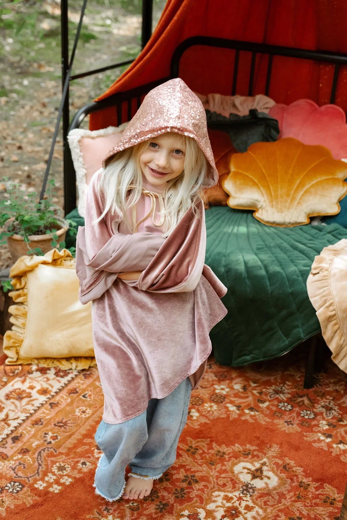 Magic Cape Costume - Pink Riding Hood