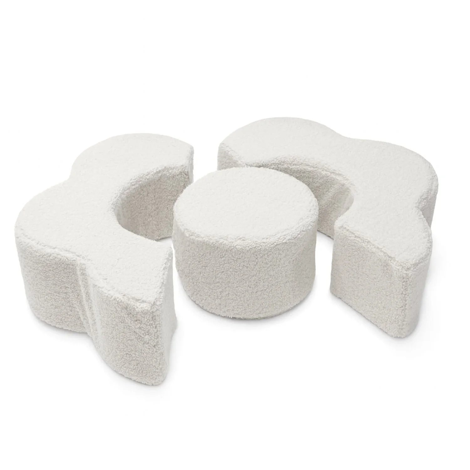 Set di forme in gommapiuma MeowBaby® a fiore, 3 elementi, color Bearly Off White