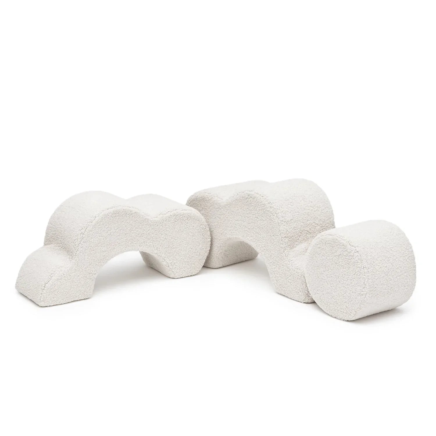 Set di forme in gommapiuma MeowBaby® a fiore, 3 elementi, color Bearly Off White