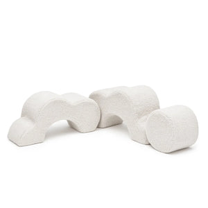 Set di forme in gommapiuma MeowBaby® a fiore, 3 elementi, color Bearly Off White