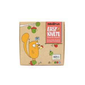 Front view of the Neogrün Easy Clay Yuki illustrated cardboard box with NCP mark and four colour icons