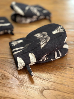 Gant de cuisine avec double garnissage laine - Seeds Carbon