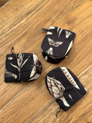Gant de cuisine avec double garnissage laine - Seeds Carbon