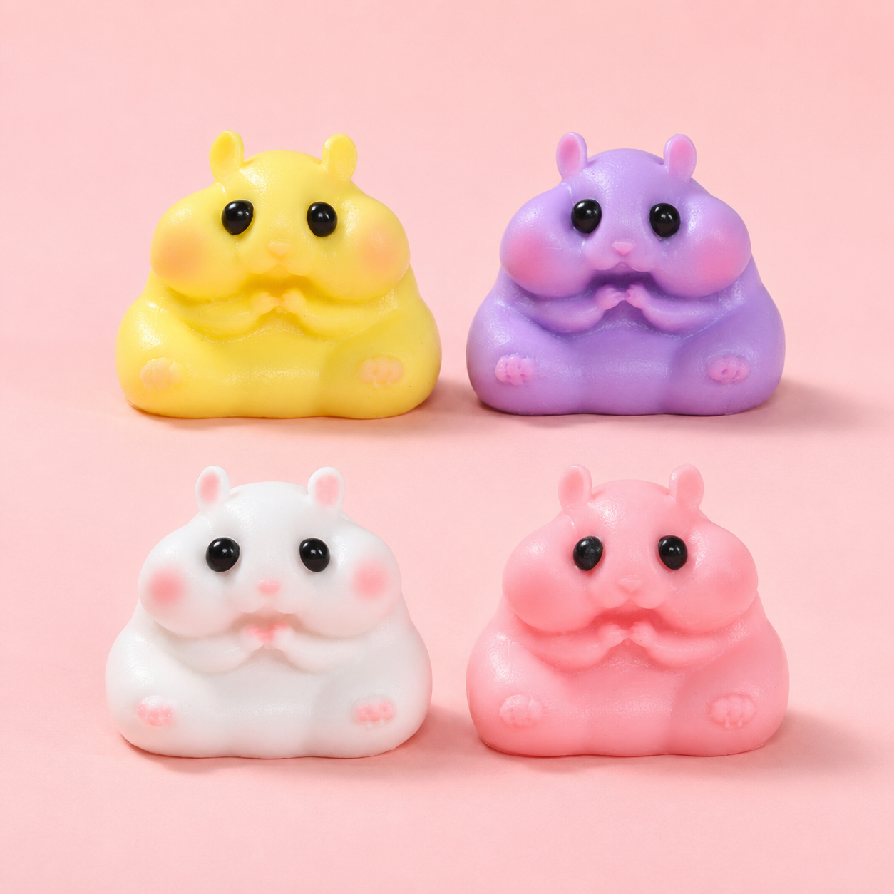 Cute Hamster Squishy – Soft Sensory Toy for Kids