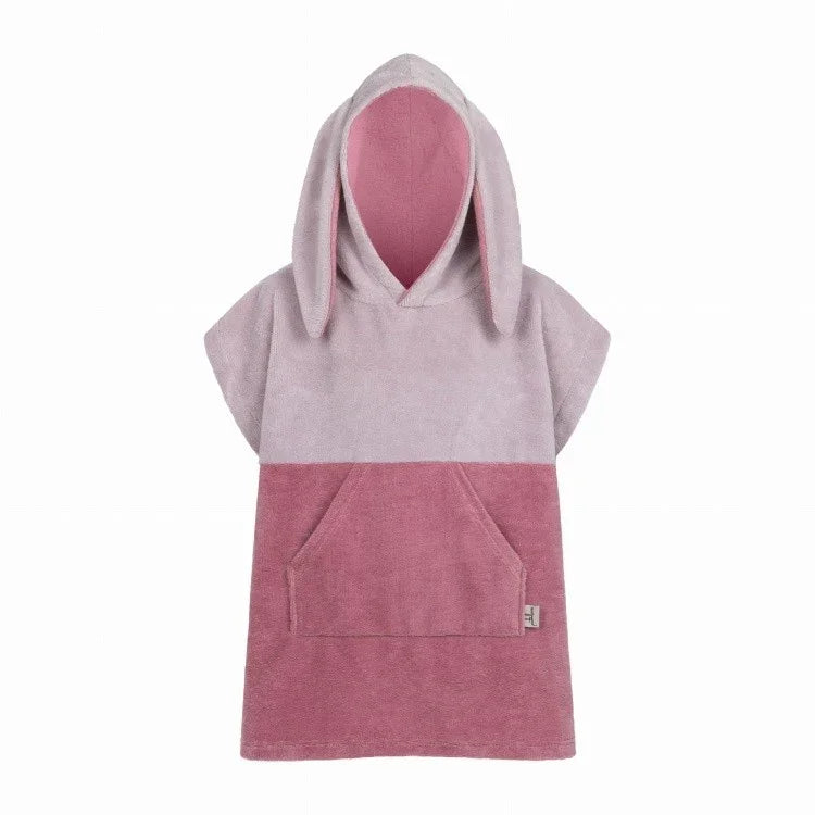 Surfbunny Kinder-Badeponcho – Rosa