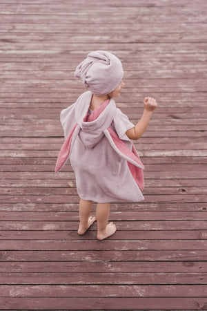 Surfbunny Kinder-Badeponcho – Rosa