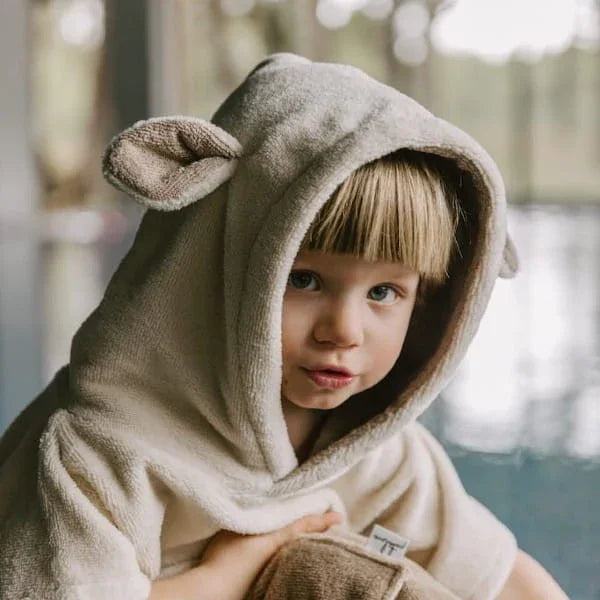 Surfsheep Kinder-Badeponcho – Beige