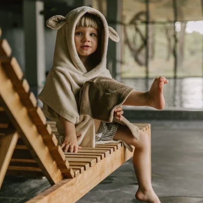 Surfsheep Kinder-Badeponcho – Beige