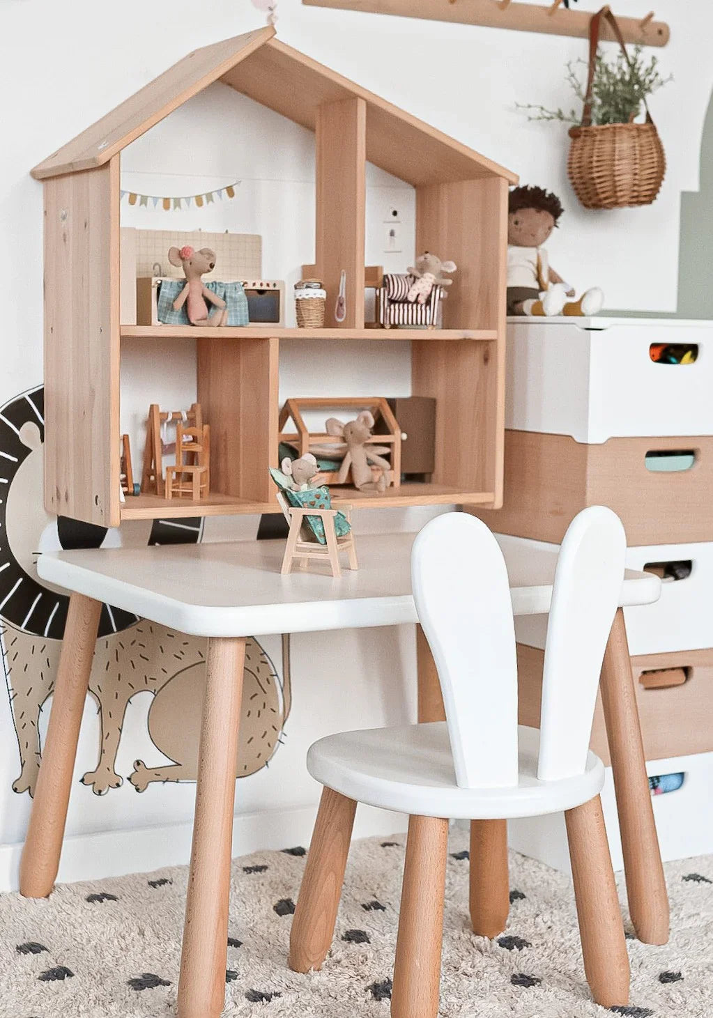 Ensemble table et chaise - Lapin