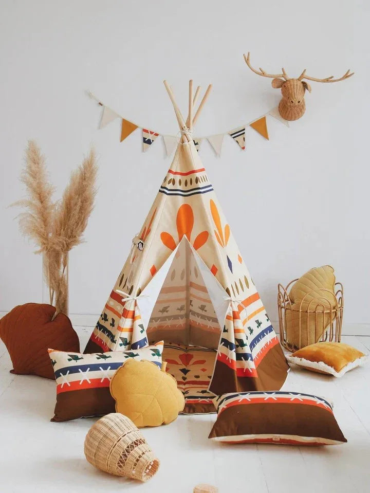 Tenda Teepee con tappeto - Stile etnico