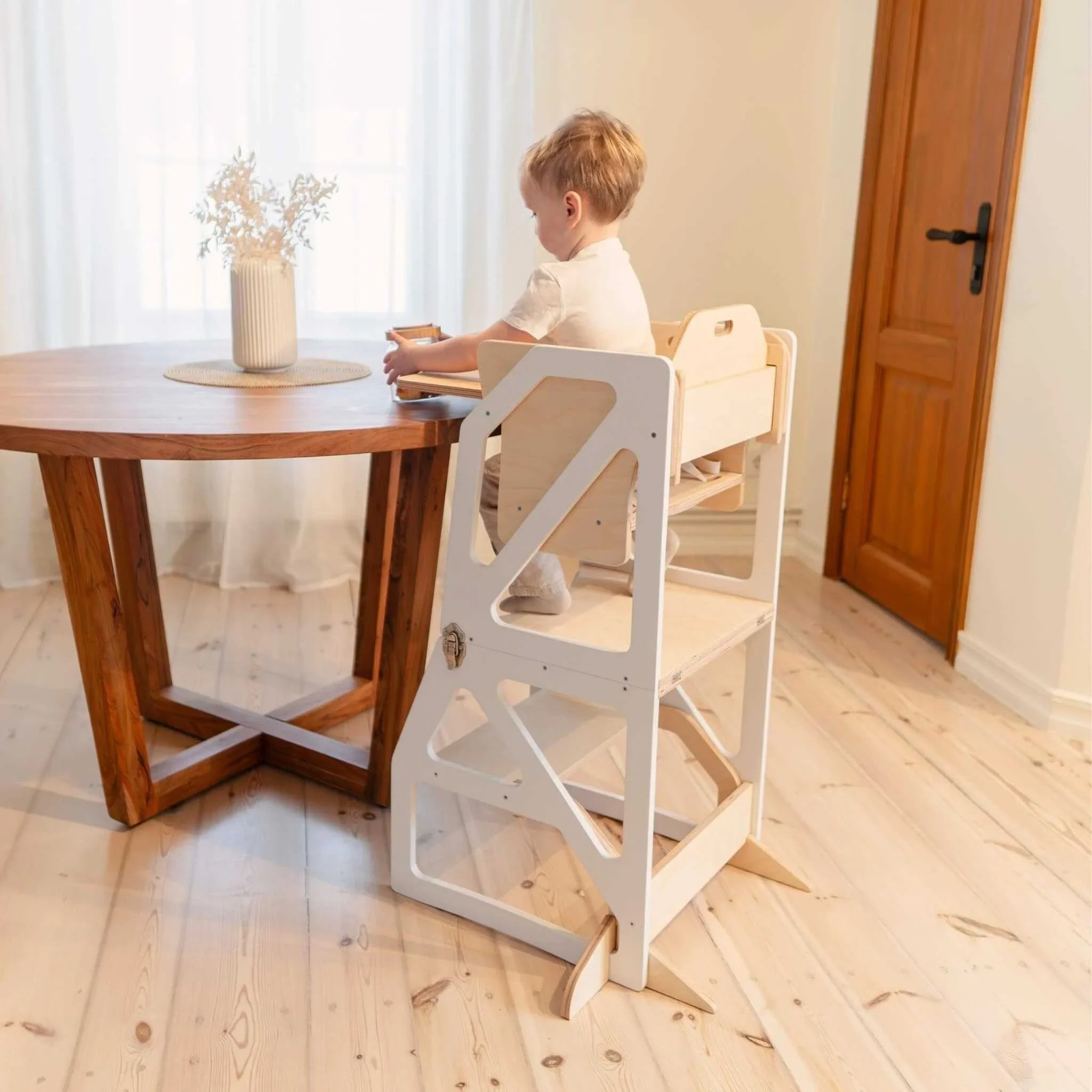 Torre di Apprendimento Trasformabile - Modustep e Sedia Alta Combo