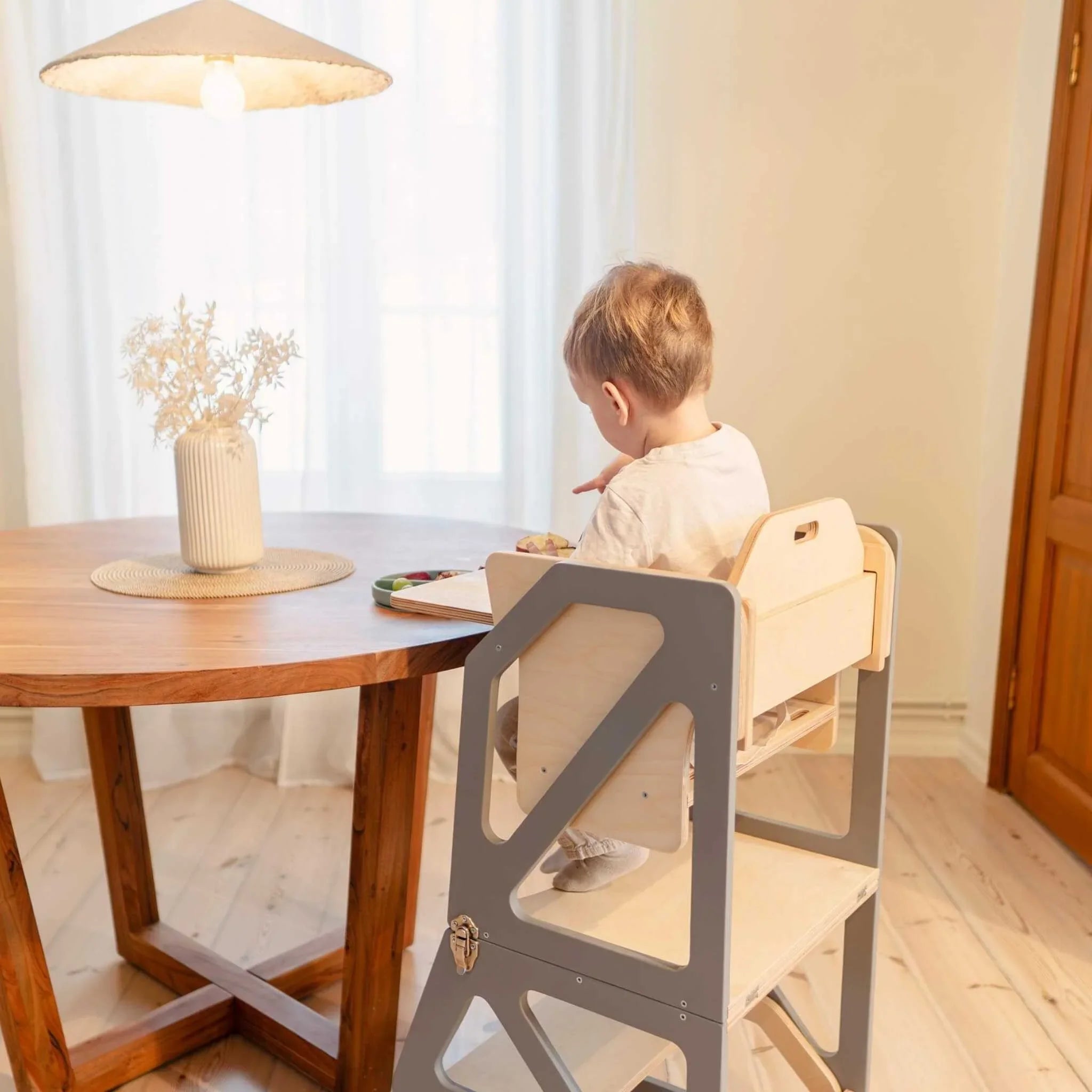 Torre di Apprendimento Trasformabile - Modustep e Sedia Alta Combo